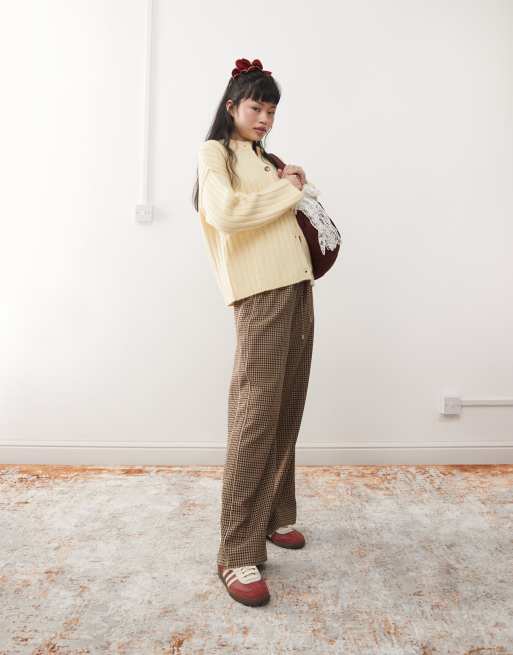 Miss Selfridge - Kærnemælksfarvet cardigan med ribber i oversized pasform, 2 af 4