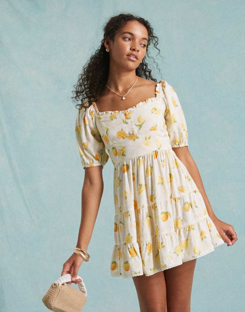 Layered tea mini dress