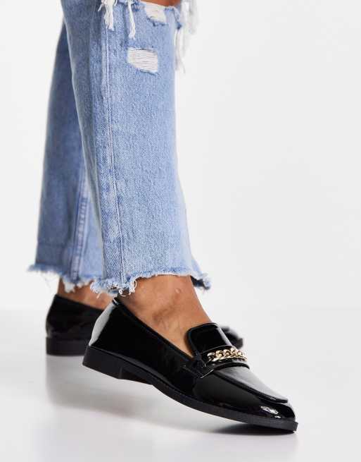 Miss Selfridge - Layla - Loafers med spænde i sort lak, 4 af 4