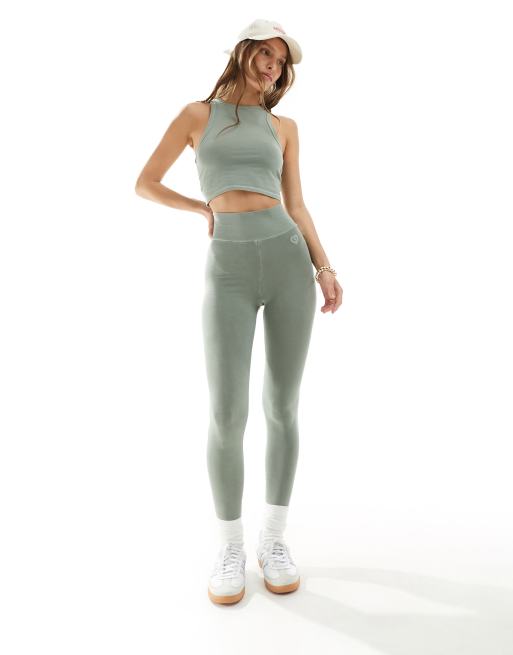 Miss Selfridge legging co-ord in sage green