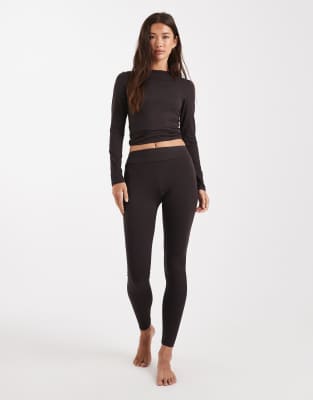 Miss Selfridge - Legging effet sculptant - Chocolat-Brown
