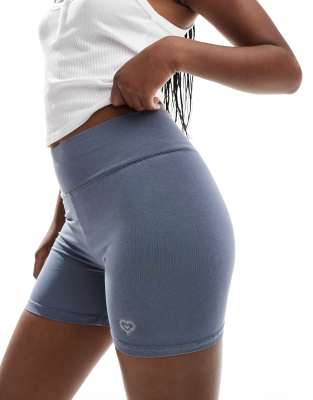 legging shorts in washed blue - part of a set-No color