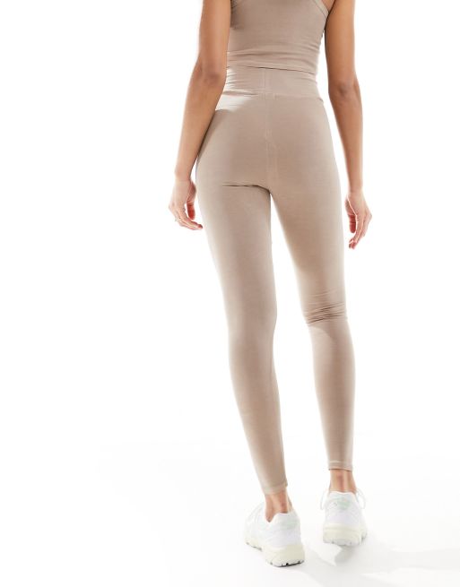 Miss Selfridge leggings in stone (part of a set)