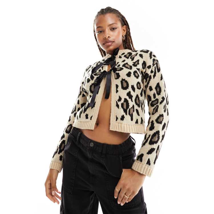 トップス Fake As Flowers Bobby Leopard Cardigan Wild Chic Leopard Cardigan – Linda Anderson
