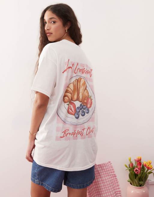 Miss Selfridge les croissant oversized tee