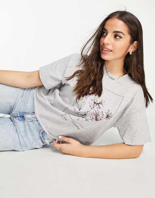 Miss Selfridge - Les Fleurs - T-shirt con stampa 