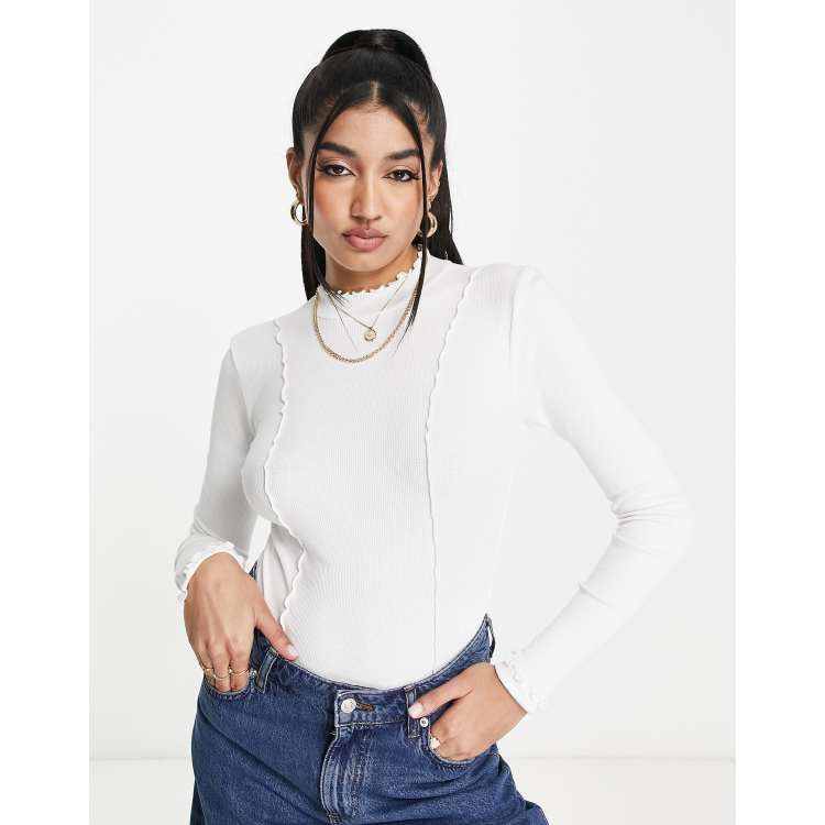 Ivory hot sale turtleneck bodysuit