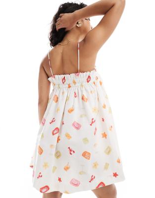 Miss Selfridge Linen Smock Mini