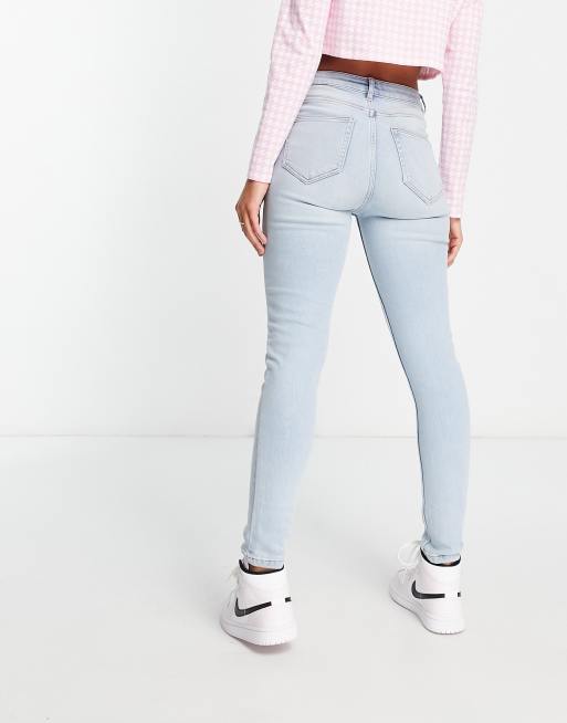 Miss Selfridge – Lizzie – Blekta skinny jeans med hög midja, 3 av 4