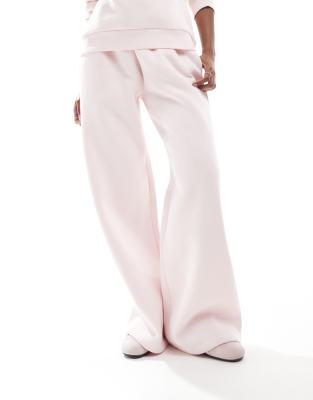 Miss Selfridge Logo Puff Print Cuffed Sweatpants In Multi
