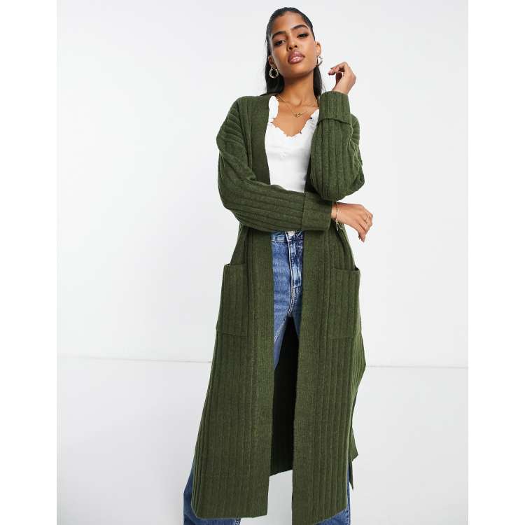 Long shop cardigan green