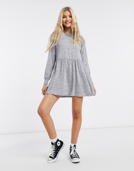 Grey sales smock dress