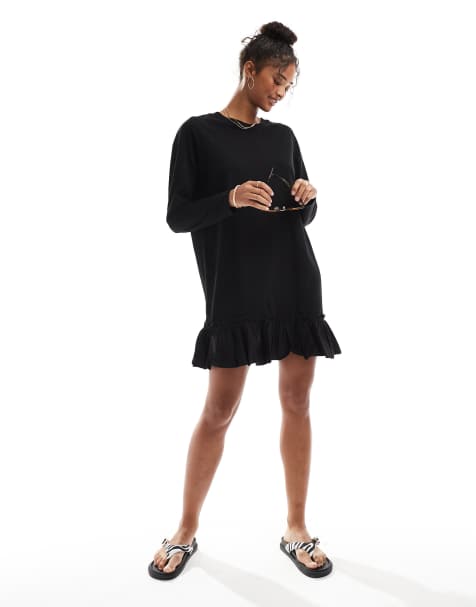 Long Sleeve T-shirt Dresses | ASOS