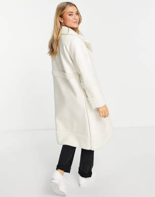 asos longline aviator coat