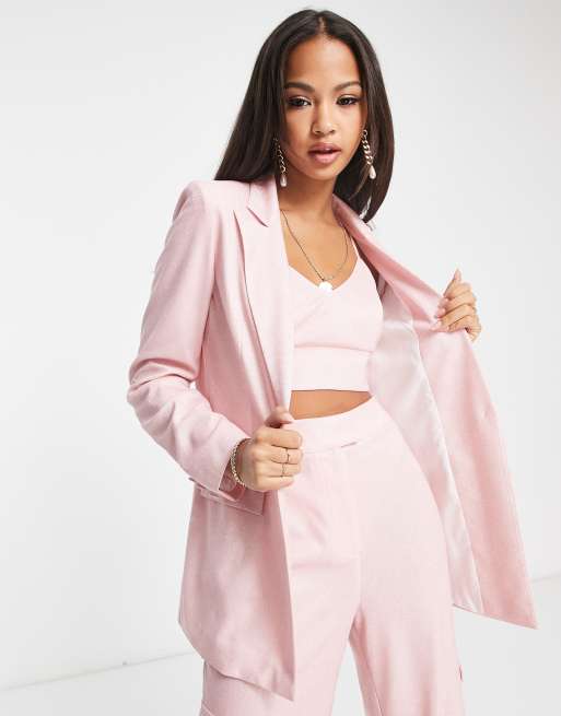 Miss selfridge pink blazer deals