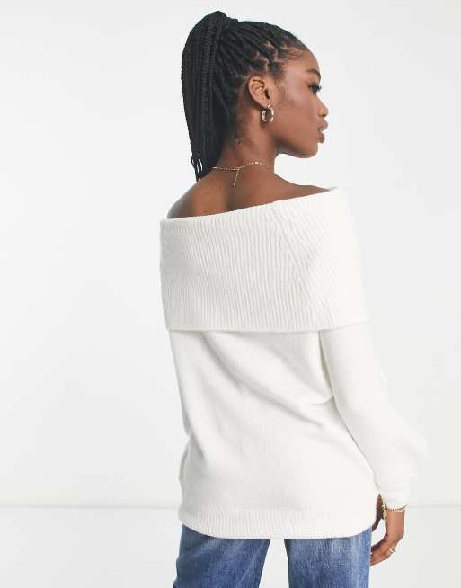 Cream on sale bardot jumper