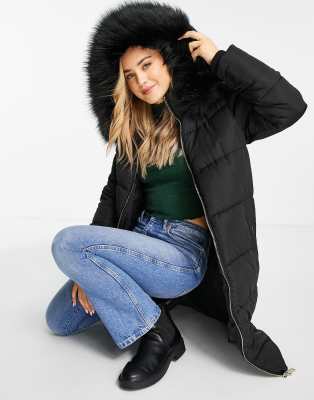 miss selfridge black puffer