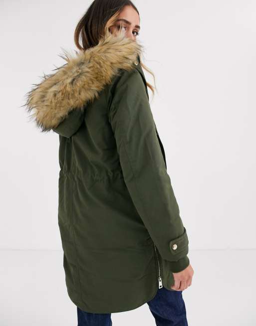 Miss selfridge shop khaki coat