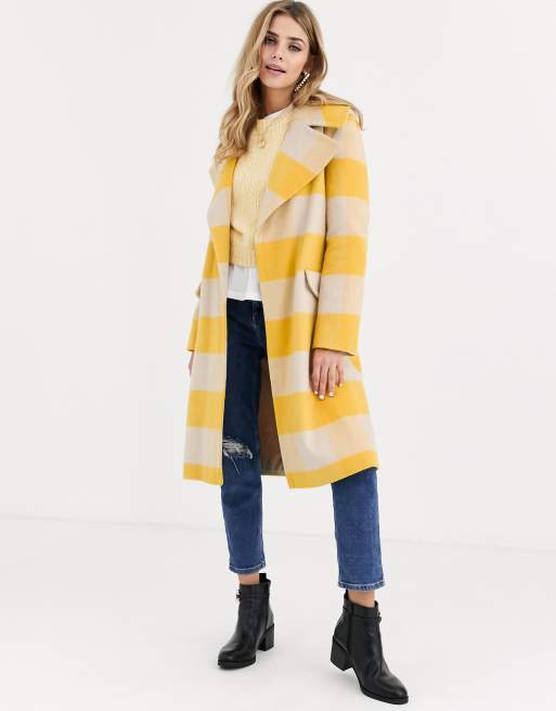 Miss selfridge shop yellow coat