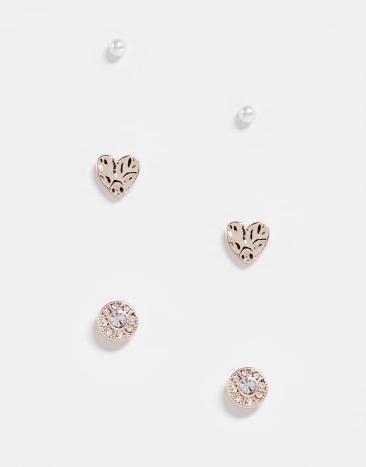Miss Selfridge - Lot de 3 paires de boucles d'oreilles
