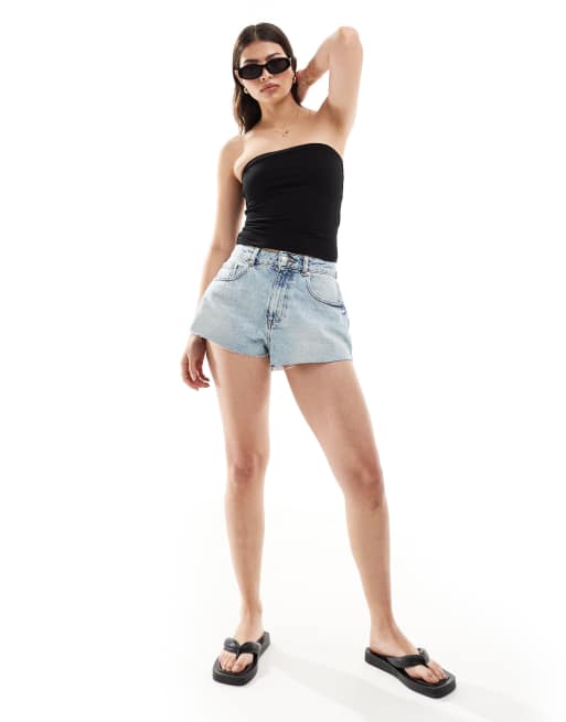 Miss Selfridge - Lot de deux tops bandeau - Noir et gris chiné, 3 de 4