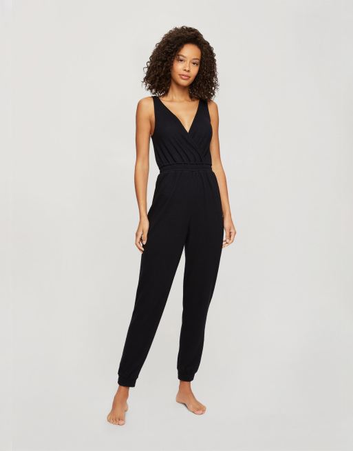 Black lounge jumpsuit online