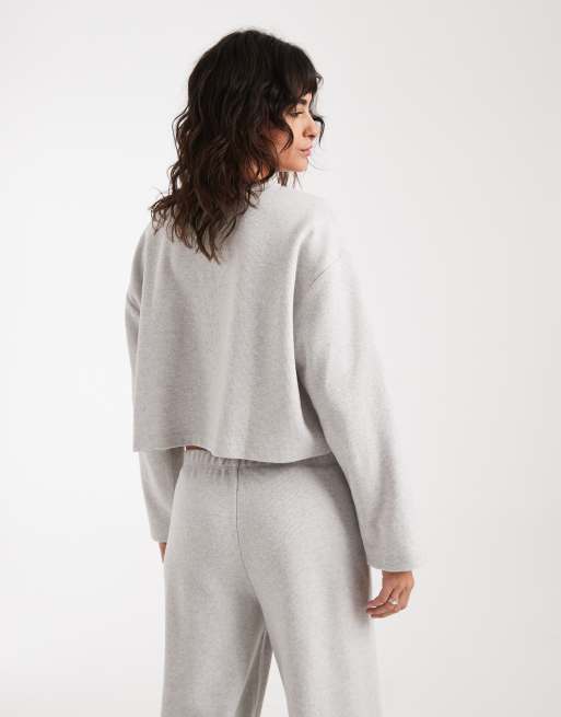 Miss Selfridge - Lysegrå henley-top - Del af sæt, 2 af 4