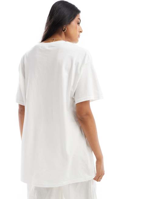 Miss Selfridge - Margarita - T-shirt oversize - Blanc, 4 de 4