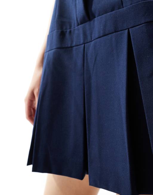 Miss Selfridge - Marineblå skræddersyet minikjole med halterneck, 4 af 4