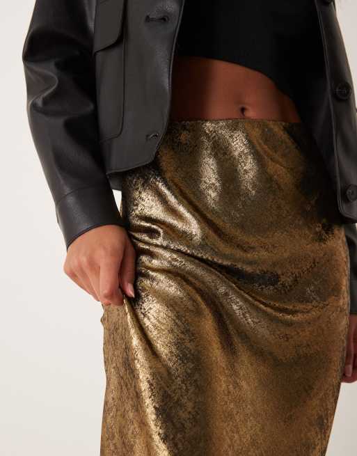 Gold skirt miss selfridge best sale