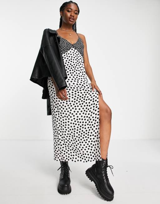 Spotty store slip dress