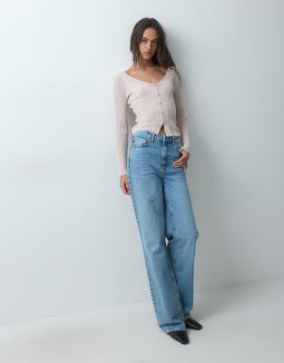 Miss Selfridge metallic button through cardigan | ASOS