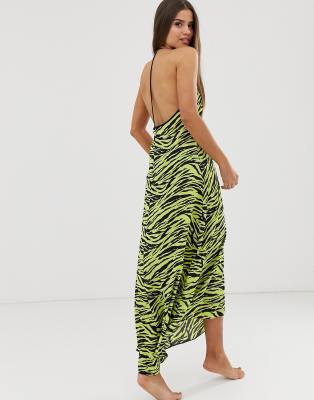 miss selfridge zebra print dress