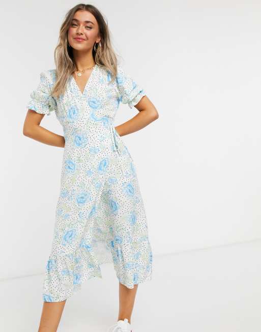 Miss selfridge 2025 blue floral dress