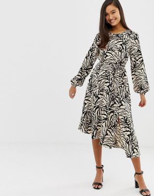 miss selfridge zebra print dress