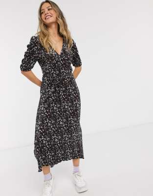 miss selfridge floral midi dress