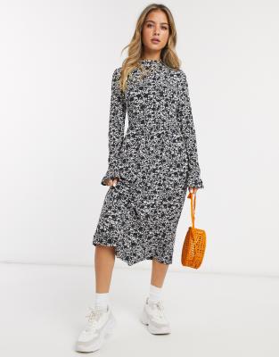 miss selfridge black and white dress