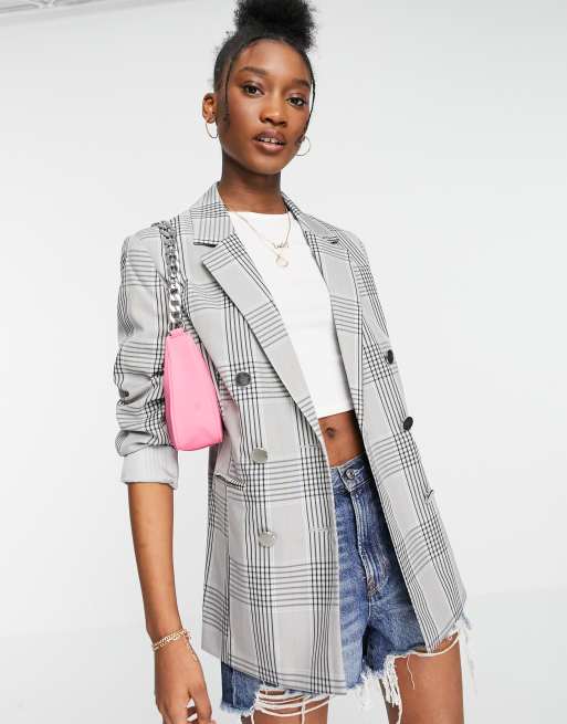 Forever 21 plaid outlet blazer