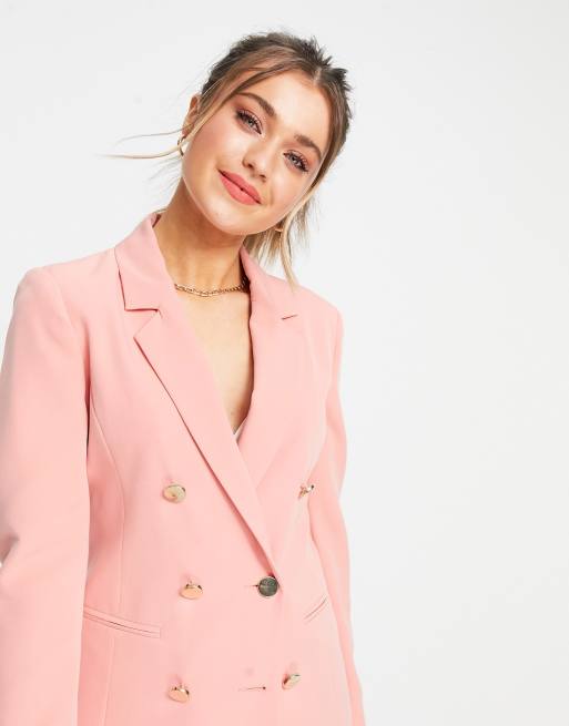 Pink on sale military blazer