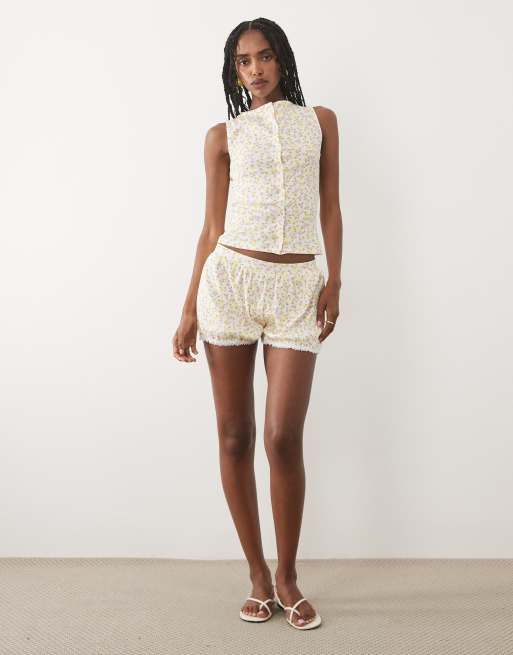 Miss Selfridge mini bloomer short zestaw w kwiatowy wzór, 2 z 5