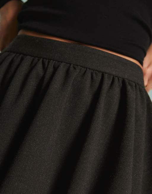 Miss Selfridge - Mini-jupe bouffante ajustée - Gris anthracite, 5 de 5