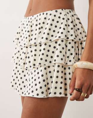Miss Selfridge Mini Rara Skort In Multi