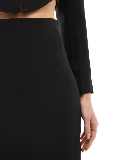 Miss Selfridge - Mini rok met hoge taille en naaddetail, deel van co-ord set, 4 van 5