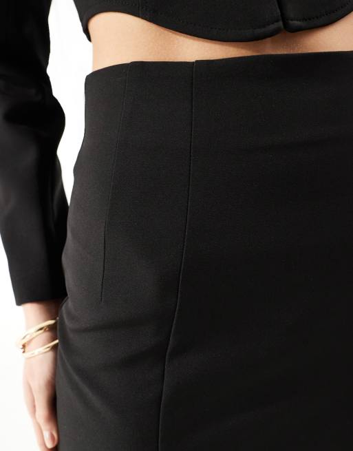 Miss Selfridge - Mini rok met hoge taille en naaddetail, deel van co-ord set, 5 van 5