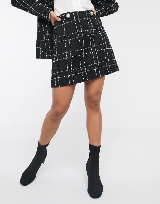 Tweed skirt 2025 miss selfridge