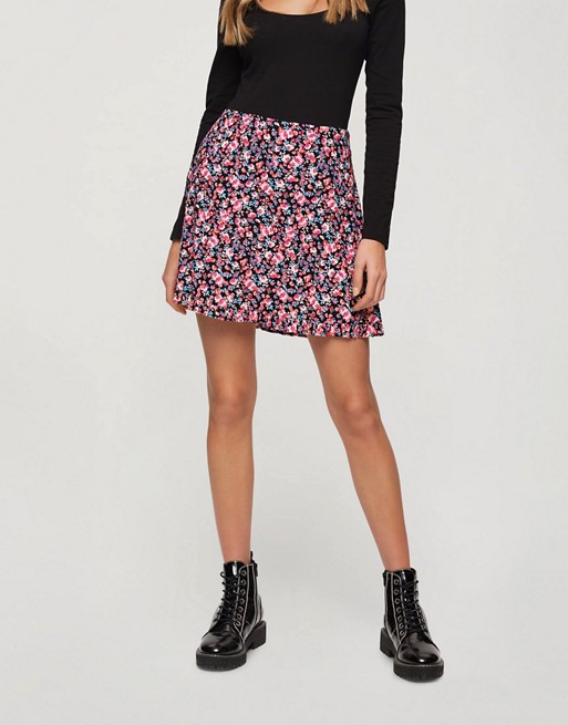 Miss Selfridge mini skirt in rose floral