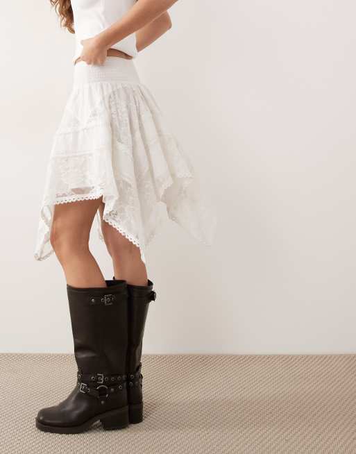 Miss Selfridge – Minikjol med ojämn fåll, 4 av 5