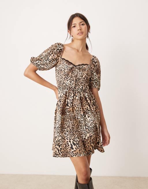 Miss Selfridge - Minikjole med dyreprint