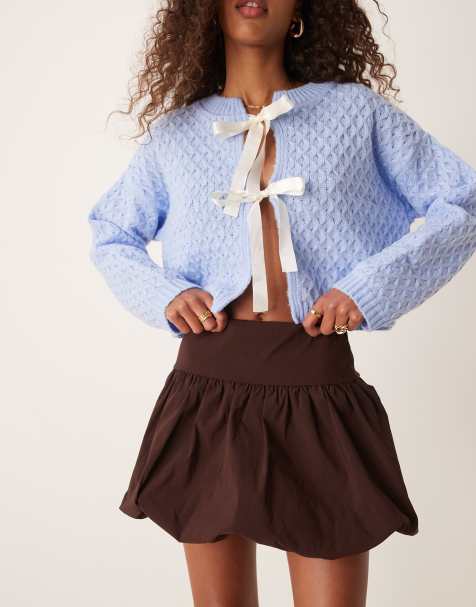 Miss Selfridge – Minirock mit Ballonsaum - view 1