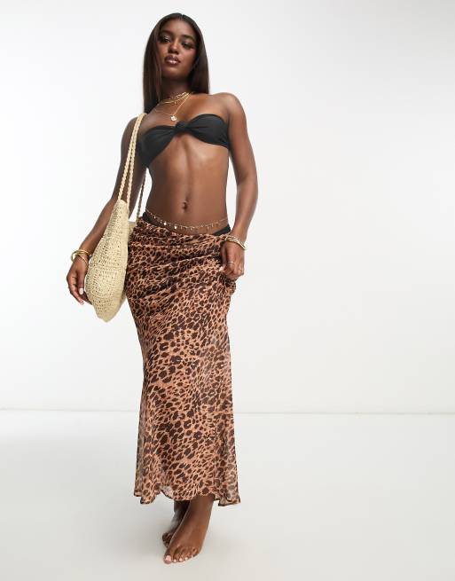 Maxi skirt outlet and bikini top